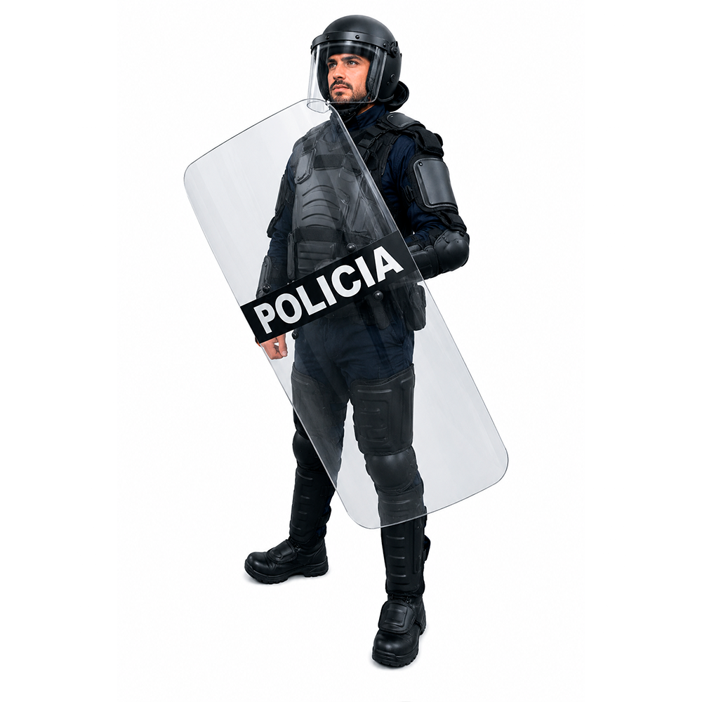 870107 ESCUDO ANTIMOTIN POLICARBONATO 4mm 1.20X60 cm MARCA PANTHER