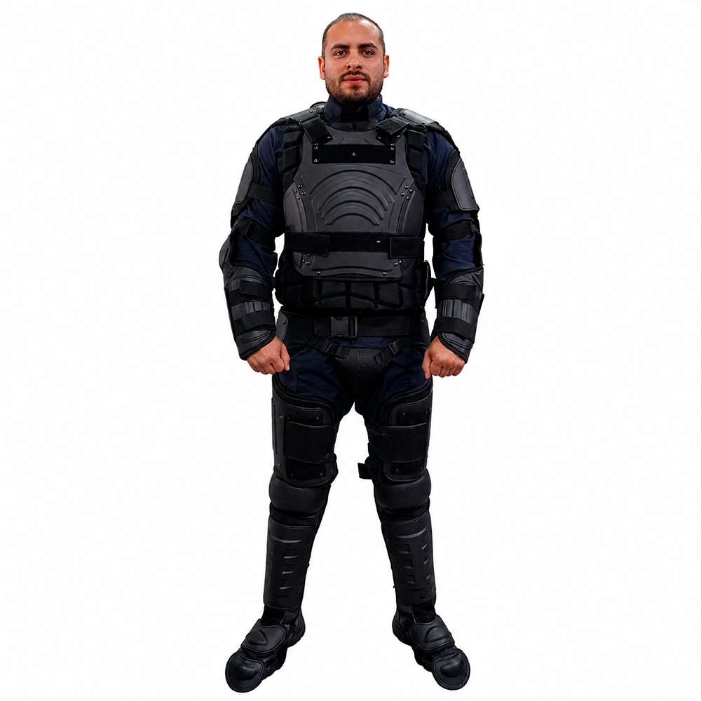 850301 JUEGO DE EQUIPO ANTIMOTIN NEGRO PANTHER UNITALLA