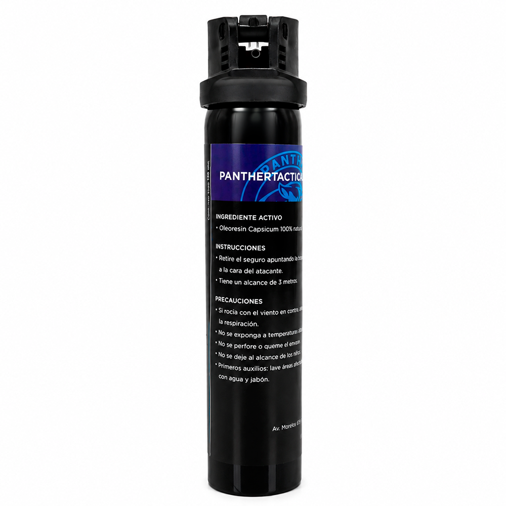 GAS 135 GMS. CON ACTIVADOR FLIP TOP DE ALTA SEGURIDAD MARCA PANTHER