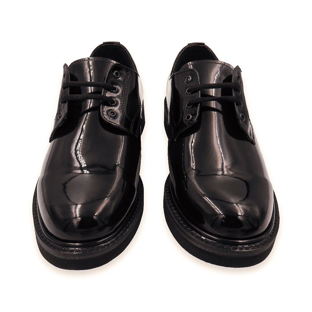 110101 ZAPATO CHOCLO TIPO CHAROL DE CORFAM NEGRO MARCA PANTHER