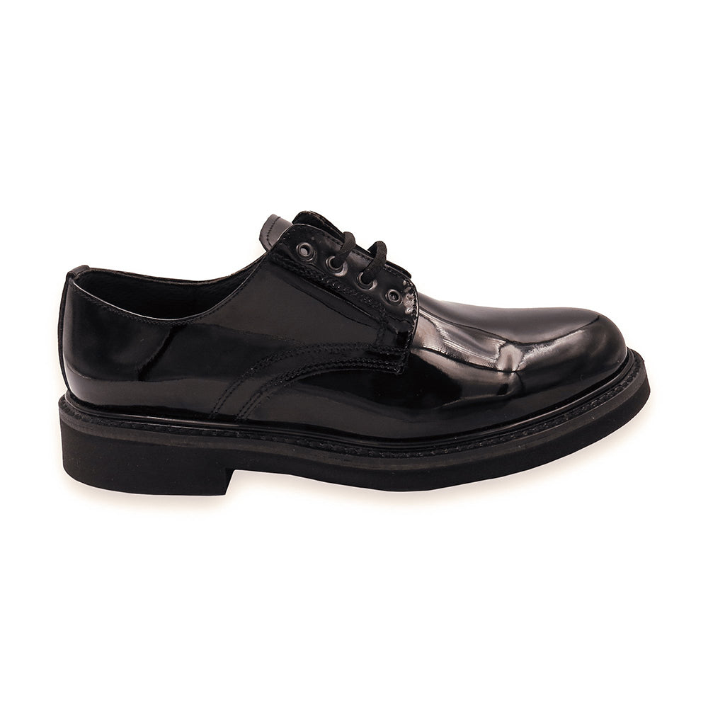 110101 ZAPATO CHOCLO TIPO CHAROL DE CORFAM NEGRO MARCA PANTHER