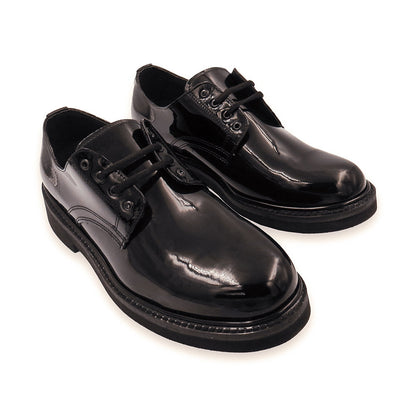 110101 ZAPATO CHOCLO TIPO CHAROL DE CORFAM NEGRO MARCA PANTHER